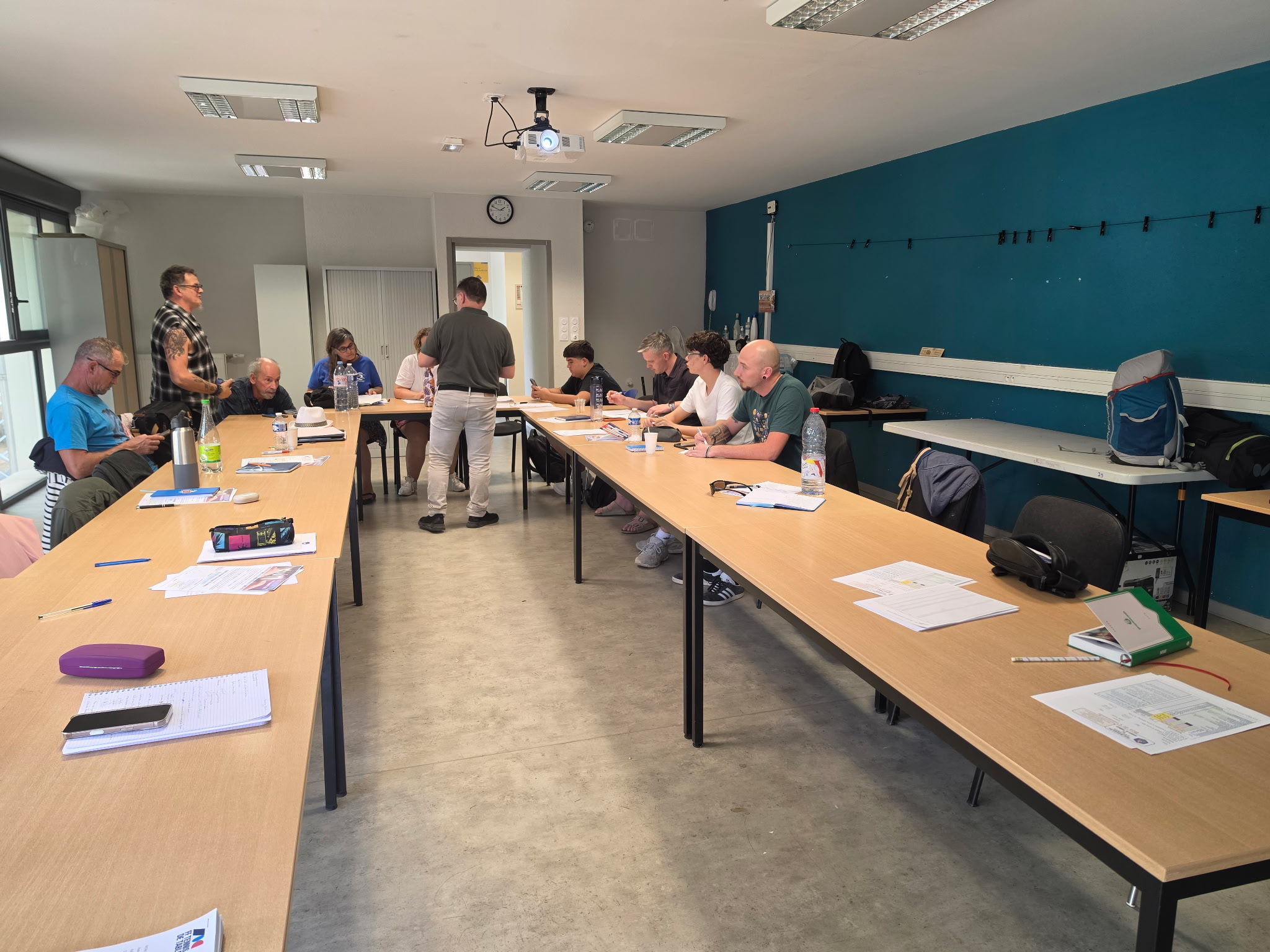 La salle de formation lors de la session d'Arbitre Régional