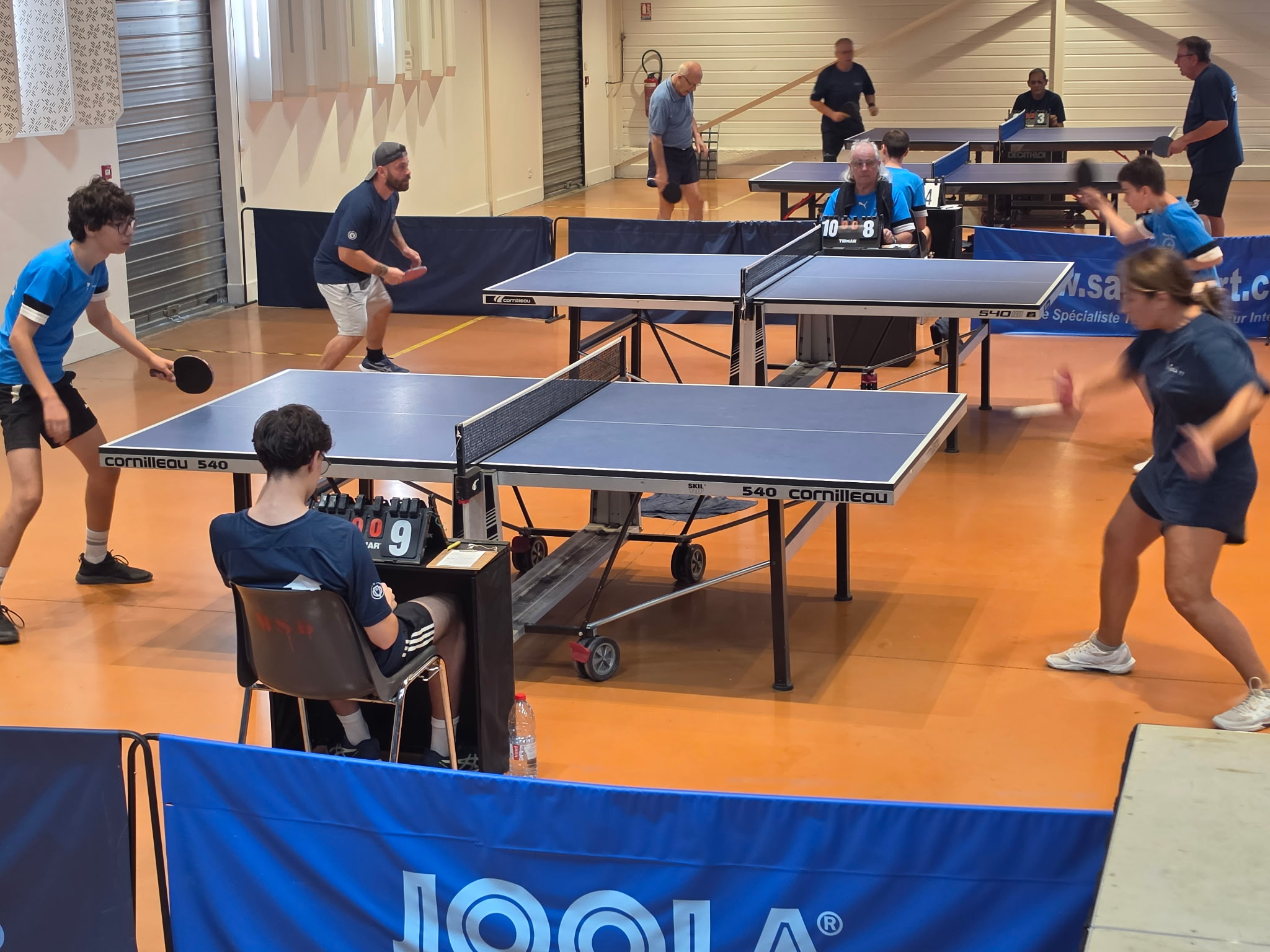 Nos joueurs en plein matchs lors de la rencontre Pex 3 / TTVP 3